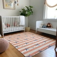 thumbnail image 1 of Addison Rugs Mayfield Washable Coastal Starfish Coral Rectangle Rug, 9' x 12', 1 of 5