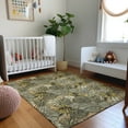 thumbnail image 1 of Addison Rugs Mayfield Washable Tropical Leaves & Pineapples Baja Rectangle Rug, 9' x 12', 1 of 6