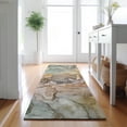 thumbnail image 1 of Addison Rugs Mayfield Washable Contemporary Watercolors Beige Runner Rug, 2'3" x 7'6", 1 of 5