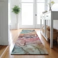 thumbnail image 1 of Addison Rugs Mayfield Washable Contemporary Watercolors Blue Runner Rug, 2'3" x 7'6", 1 of 5