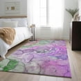 thumbnail image 1 of Addison Rugs Mayfield Washable Contemporary Watercolors Purple Rectangle Rug, 2'6" x 3'10", 1 of 6
