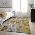 thumbnail image 1 of Addison Rugs Mayfield Washable Contemporary Watercolors Taupe Rectangle Rug, 3' x 5', 1 of 6