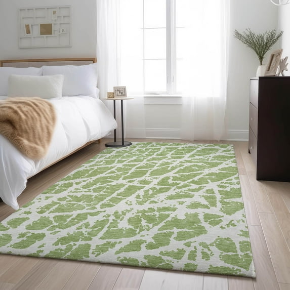 Addison Rugs Mayfield Washable Transitional Organic Aloe Rectangle Rug, 10' x 14'