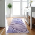 thumbnail image 1 of Addison Rugs Mayfield Washable Transitional Watercolors Purple Runner Rug, 2'3" x 7'6", 1 of 5
