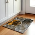 thumbnail image 1 of Addison Rugs Mayfield Washable Contemporary Watercolors Brown Rectangle Rug, 1'8" x 2'6", 1 of 5