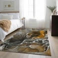 thumbnail image 1 of Addison Rugs Mayfield Washable Contemporary Watercolors Brown Rectangle Rug, 2'6" x 3'10", 1 of 6