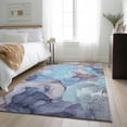 thumbnail image 1 of Addison Rugs Mayfield Washable Transitional Watercolors Navy Rectangle Rug, 2'6" x 3'10", 1 of 6