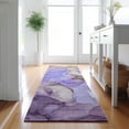 thumbnail image 1 of Addison Rugs Mayfield Washable Transitional Watercolors Purple Runner Rug, 2'3" x 7'6", 1 of 5
