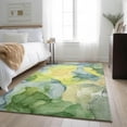 thumbnail image 1 of Addison Rugs Mayfield Washable Transitional Watercolors Yellow Rectangle Rug, 3' x 5', 1 of 6