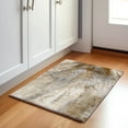 thumbnail image 1 of Addison Rugs Mayfield Washable Contemporary Watercolors Brown Rectangle Rug, 1'8" x 2'6", 1 of 5