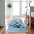 thumbnail image 1 of Addison Rugs Mayfield Washable Transitional Watercolors Blue Runner Rug, 2'3" x 7'6", 1 of 5