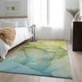 thumbnail image 1 of Addison Rugs Mayfield Washable Transitional Watercolors Green Rectangle Rug, 8' x 10', 1 of 6