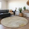 thumbnail image 1 of Addison Rugs Mayfield Washable Transitional Watercolors Beige Round Rug, 8' x 8', 1 of 5