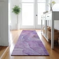 thumbnail image 1 of Addison Rugs Mayfield Washable Transitional Watercolors Purple Runner Rug, 2'3" x 7'6", 1 of 5
