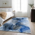 thumbnail image 1 of Addison Rugs Mayfield Washable Transitional Organic Navy Rectangle Rug, 3' x 5', 1 of 6