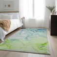 thumbnail image 1 of Addison Rugs Mayfield Washable Transitional Watercolors Green Rectangle Rug, 8' x 10', 1 of 6