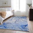thumbnail image 1 of Addison Rugs Mayfield Washable Transitional Watercolors Navy Rectangle Rug, 3' x 5', 1 of 6