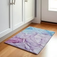 thumbnail image 1 of Addison Rugs Mayfield Washable Transitional Watercolors Purple Rectangle Rug, 1'8" x 2'6", 1 of 5