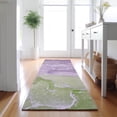 thumbnail image 1 of Addison Rugs Mayfield Washable Transitional Watercolors Purple Runner Rug, 2'3" x 7'6", 1 of 5