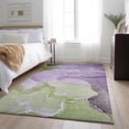 thumbnail image 1 of Addison Rugs Mayfield Washable Transitional Watercolors Purple Rectangle Rug, 3' x 5', 1 of 6