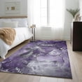 thumbnail image 1 of Addison Rugs Mayfield Washable Transitional Watercolors Purple Rectangle Rug, 2'6" x 3'10", 1 of 6
