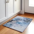 thumbnail image 1 of Addison Rugs Mayfield Washable Transitional Watercolors Blue Rectangle Rug, 1'8" x 2'6", 1 of 5