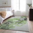 thumbnail image 1 of Addison Rugs Mayfield Washable Transitional Watercolors Green Rectangle Rug, 2'6" x 3'10", 1 of 6