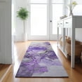 thumbnail image 1 of Addison Rugs Mayfield Washable Transitional Watercolors Purple Runner Rug, 2'3" x 7'6", 1 of 5