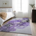 thumbnail image 1 of Addison Rugs Mayfield Washable Transitional Watercolors Purple Rectangle Rug, 2'6" x 3'10", 1 of 6