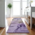 thumbnail image 1 of Addison Rugs Mayfield Washable Transitional Watercolors Purple Runner Rug, 2'3" x 7'6", 1 of 5