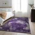 thumbnail image 1 of Addison Rugs Mayfield Washable Transitional Watercolors Purple Rectangle Rug, 2'6" x 3'10", 1 of 6
