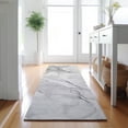 thumbnail image 1 of Addison Rugs Mayfield Washable Transitional Watercolors Silver Runner Rug, 2'3" x 7'6", 1 of 5