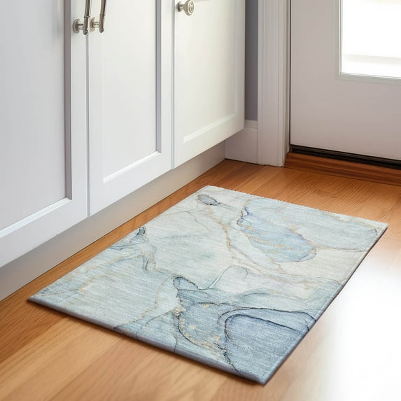 Addison Rugs Mayfield Washable Transitional Watercolors Sky Rectangle Rug, 1'8" x 2'6"