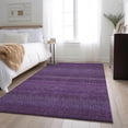 thumbnail image 1 of Addison Rugs Mayfield Washable Transitional Stripes Eggplant Rectangle Rug, 8' x 10', 1 of 6