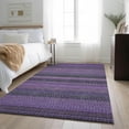 thumbnail image 1 of Addison Rugs Mayfield Washable Transitional Stripes Purple Rectangle Rug, 2'6" x 3'10", 1 of 5