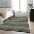 thumbnail image 1 of Addison Rugs Mayfield Washable Transitional Stripes Sage Rectangle Rug, 9' x 12', 1 of 6
