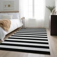 thumbnail image 1 of Addison Rugs Mayfield Washable Transitional Stripes Black Rectangle Rug, 10' x 14', 1 of 6