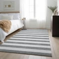 thumbnail image 1 of Addison Rugs Mayfield Washable Transitional Stripes Gray Rectangle Rug, 9' x 12', 1 of 6