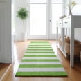 thumbnail image 1 of Addison Rugs Mayfield Washable Transitional Stripes Lime Runner Rug, 2'3" x 7'6", 1 of 5