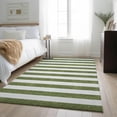 thumbnail image 1 of Addison Rugs Mayfield Washable Transitional Stripes Olive Rectangle Rug, 3' x 5', 1 of 6