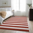 thumbnail image 1 of Addison Rugs Mayfield Washable Transitional Stripes Red Rectangle Rug, 8' x 10', 1 of 6