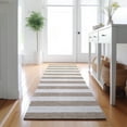 thumbnail image 1 of Addison Rugs Mayfield Washable Transitional Stripes Taupe Runner Rug, 2'3" x 7'6", 1 of 5