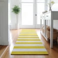 thumbnail image 1 of Addison Rugs Mayfield Washable Transitional Stripes Yellow Runner Rug, 2'3" x 7'6", 1 of 5