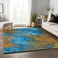 thumbnail image 1 of Addison Rugs Mayfield Washable Contemporary Abstract Cobalt Rectangle Rug, 10' x 14', 1 of 6