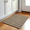 thumbnail image 1 of Addison Rugs Mayfield Washable Transitional Stripes Coffee Rectangle Rug, 1'8" x 2'6", 1 of 5