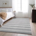 thumbnail image 1 of Addison Rugs Mayfield Washable Transitional Stripes Pewter Rectangle Rug, 3' x 5', 1 of 6