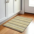 thumbnail image 1 of Addison Rugs Mayfield Washable Transitional Stripes Mocha Rectangle Rug, 1'8" x 2'6", 1 of 5
