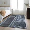 thumbnail image 1 of Addison Rugs Mayfield Washable Transitional Art Deco Navy Rectangle Rug, 3' x 5', 1 of 6