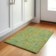 thumbnail image 1 of Addison Rugs Mayfield Washable Transitional Paisley Aloe Rectangle Rug, 1'8" x 2'6", 1 of 5