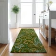 thumbnail image 1 of Addison Rugs Mayfield Washable Transitional Paisley Green Runner Rug, 2'3" x 7'6", 1 of 5
